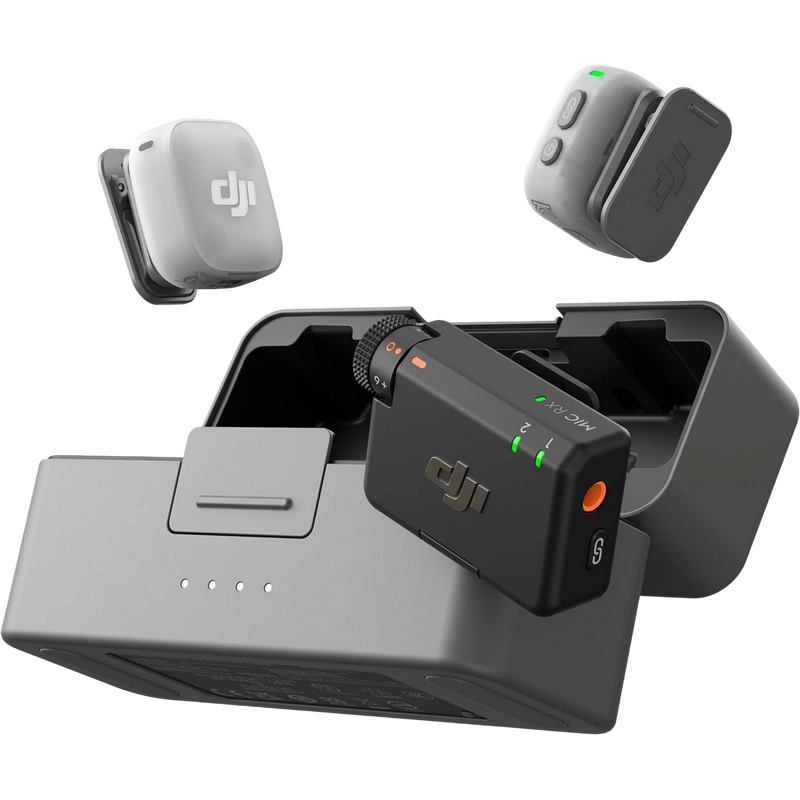 DJI Mic Mini 2 (2 TX + 1 RX + Charging Case), Black