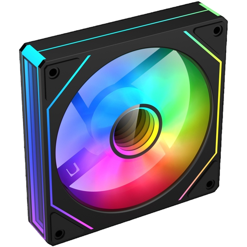 PC Case Fan Deepcool CG530 Reversed, 120x120x25, <28dB, 61.91CFM, 500-18000PM, ARGB, 4-Pin Fan & 3-pin ARGB 5V, Hydro Bearing, Black