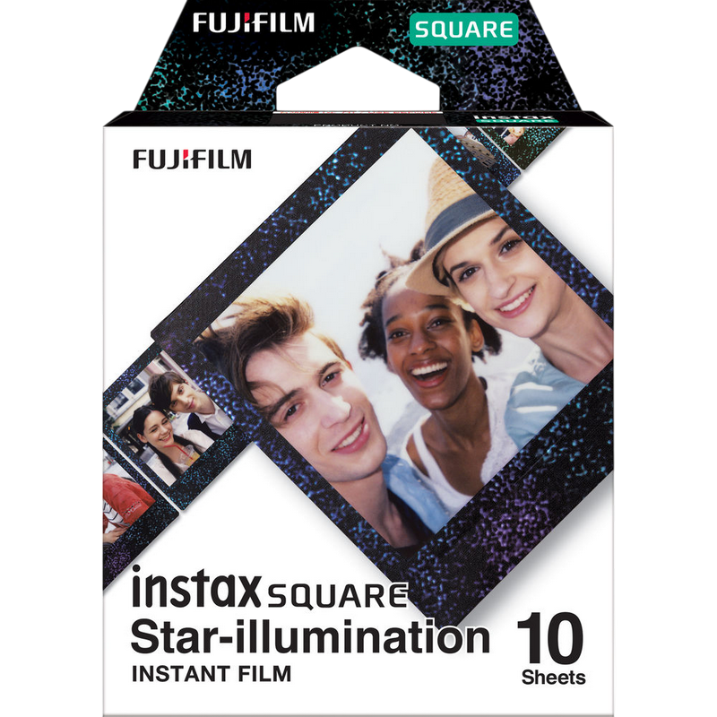 Fujifilm Instax Square Film Star Illumination (10 sheets), Black