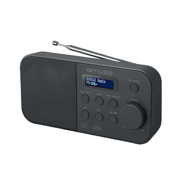 MUSE M-109 DB, Tuner DAB+, FM PLL Radio, Black