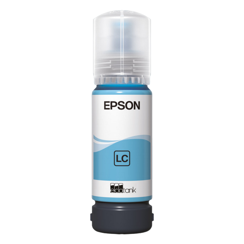 Ink Epson C13T09C54A, 108 EcoTank Light Cyan ink bottle