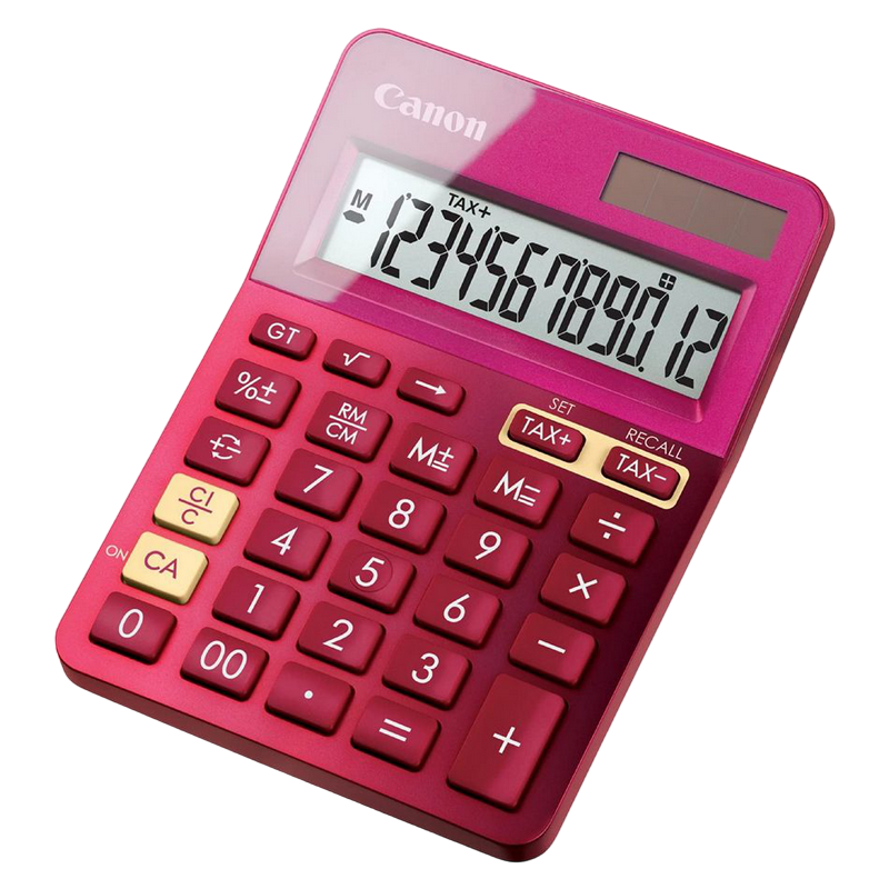 Calculator Canon LS-123K PK, 12 digit, Pink