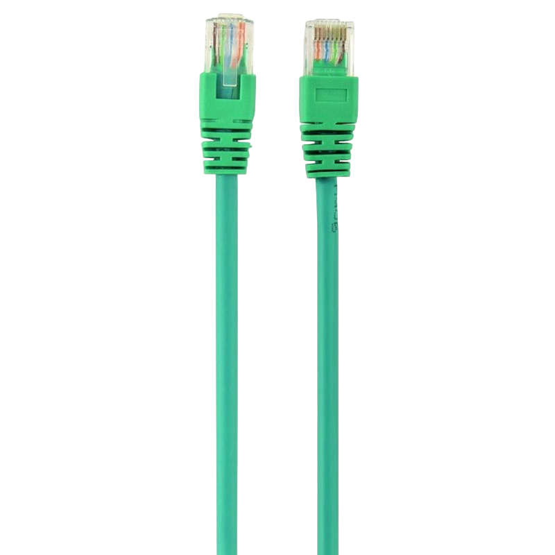 5m, Patch Cord Green, PP12-5M/G, Cat.5E, Cablexpert, molded strain relief 50u" plugs