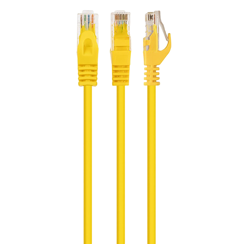 Patch Cord Cat.6U 0.5m, Yellow, PP6U-0.5M/Y, Cablexpert, Stranded Unshielded