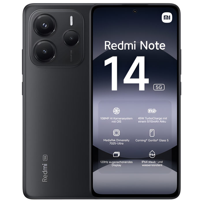 Redmi Note 14 5G 8/256GB EU Midniht Black