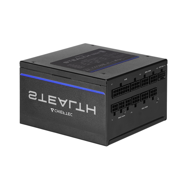 Power Supply ATX 1000W Chieftec Stealth SPX-1000-FC, 80+ Platinum, 135mm, Active PFC, Half-Bridge LLC+DC/DC, ATX 3.1, PCIe 5.1, Full Modular, Black