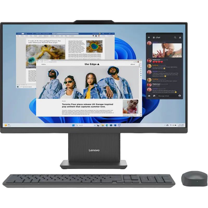 Lenovo AIO IdeaCentre 24ARR9 Luna Grey (23.8" FHD IPS Ryzen 5 7533HS 3.3-4.4GHz, 8GB, 256GB, Wireless KB&MS, No OS)