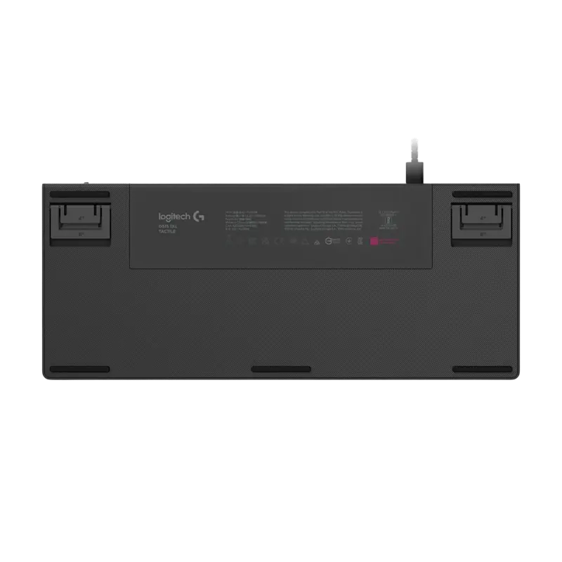 Gaming Keyboard Logitech G515 TKL, Mechanical, Thin, Low-profile, GL Tactile SW, Double-shot PBT, Macro, RGB, 1.8m, USB, EN/UA, Black