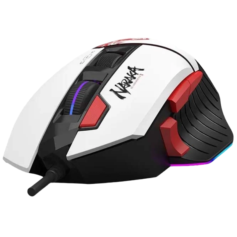 Gaming Mouse Bloody W95 Max, 100-12000 dpi, 10 buttons, 250IPS, 35G, Ergonomic, Programmable, Onboard Memory, Extra Fire Wheel, RGB, 1.8m, USB, Navy