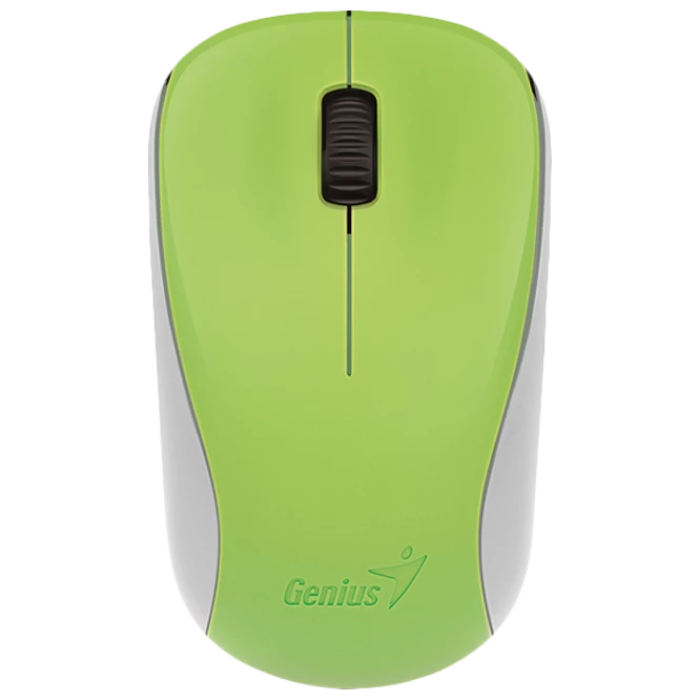 Wireless Mouse Genius NX-7000, 1200 dpi, 3 buttons, Ambidextrous, 56g, BlueEye, 1xAA, 2.4Ghz, Green