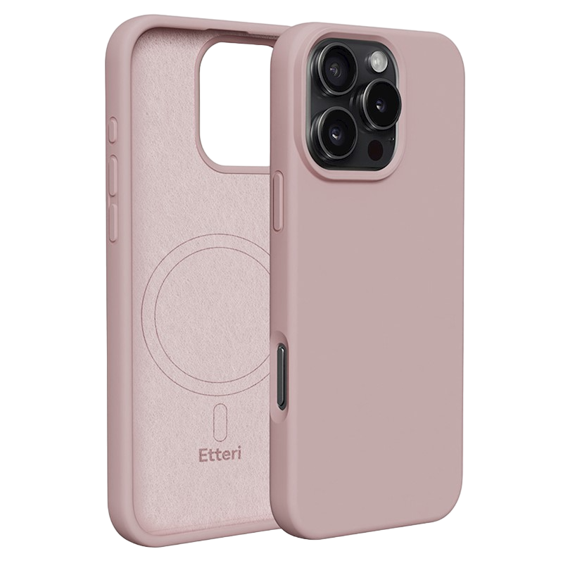 Etteri Apple iPhone 16 Pro Max, Silicone Mag case, Light Pink