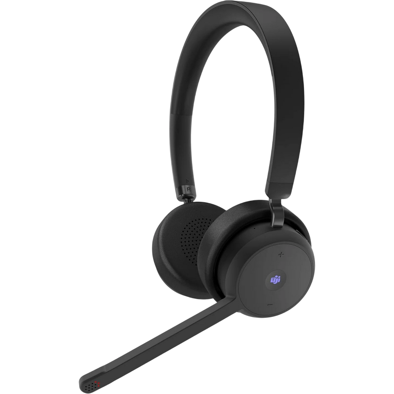 Wireless Headset Lenovo VoIP(Teams), 40mm driver, 20Hz-20kHz, 109±2.5 dB, 32Ohm, up to 60 hours Play Time,3 microphones for ENC, 140g., BT 5.3, Black