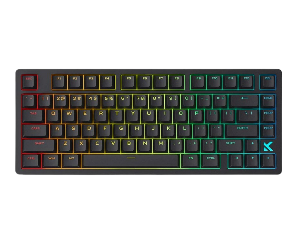 Gaming Keyboard MCHOSE Jet 75, Mechanical, 75% Layout, Kailh Magnetic God SW, PBT, Aluminum, Macro, Onboard Memory, RGB, USB, EN, Black