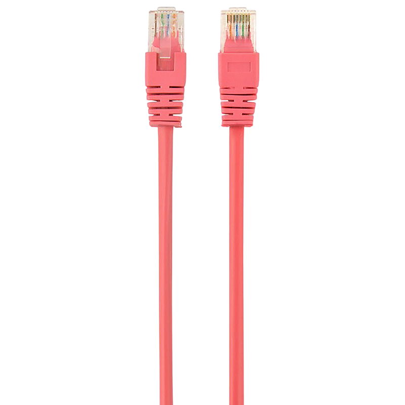 5m, Patch Cord Pink, PP12-5M/RO, Cat.5E, Cablexpert, molded strain relief 50u" plugs