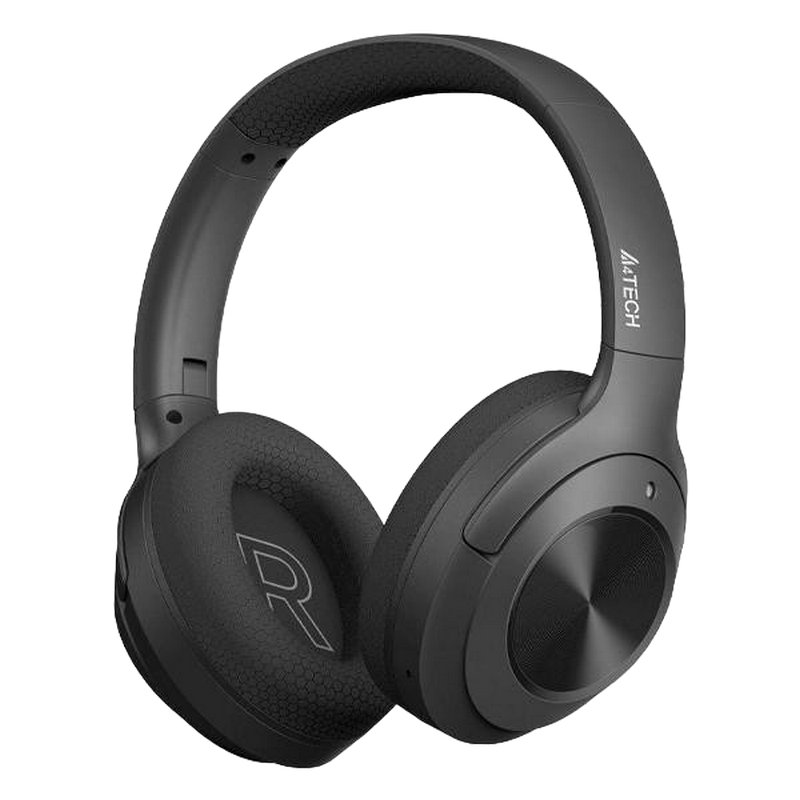 Wireless Headset A4tech BH220, 40 mm driver, 32 Ohm, 100db, 204g, 40h, Foldable, ENC Omni-Directional Mic, Fabric Ear Pads, 400 mAh, BT 5.3, Black