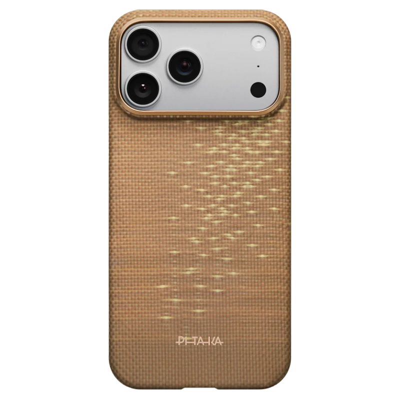 Pitaka Apple iPhone 17 Pro Max, Ultra-Slim, Golden Glint