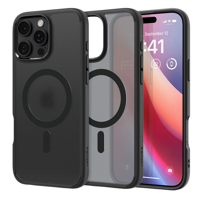 Spigen iPhone 16 Pro, Ultra Hybrid Mag Magsafe, Frost Black