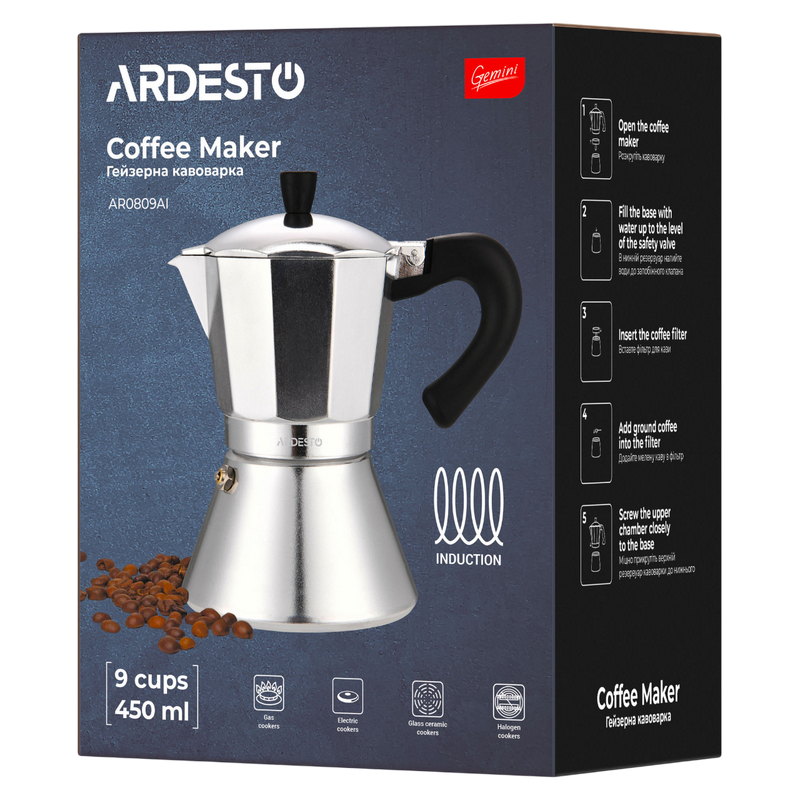 Coffee Maker ARDESTO AR0809AI, Gemini